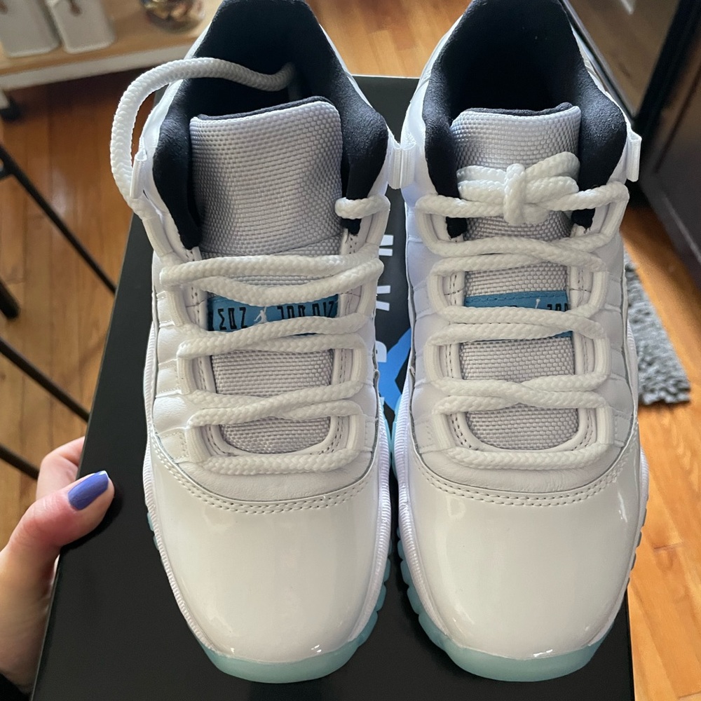 White and blue